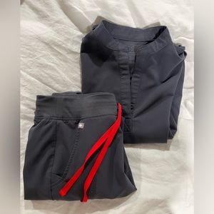 Charcoal figs scrubs